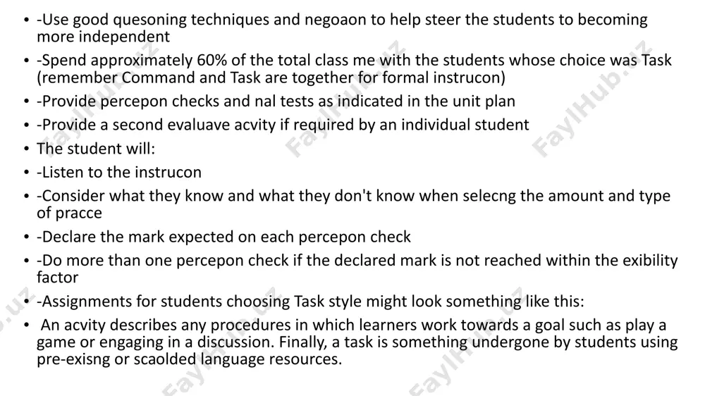 at any one stage in the course of a lesson’. more particular than this ‘umbrella’ sense are those descriptions that view activities as language learning procedures prioritizing meaning over form. harmer explains that, in clt, activities involve students in communication, ‘where the successful achievement of the communicative task they are performing is at least as important as the accuracy of their language use’. ur describes an activity as ‘a procedure where the learner is activated in some kind of task that induces him or her to engage with the target language items in a meaningful way’. she distinguishes activities from exercises, which ‘focus very much on correct forms’, sometimes ‘without any understanding of the meaning at all’. this sense of ‘activity’ as a learning procedure directed at communicative language use emerged in elt discourse during the same period that the communicative approach took hold in uk-based practice. hunter and smith’s …