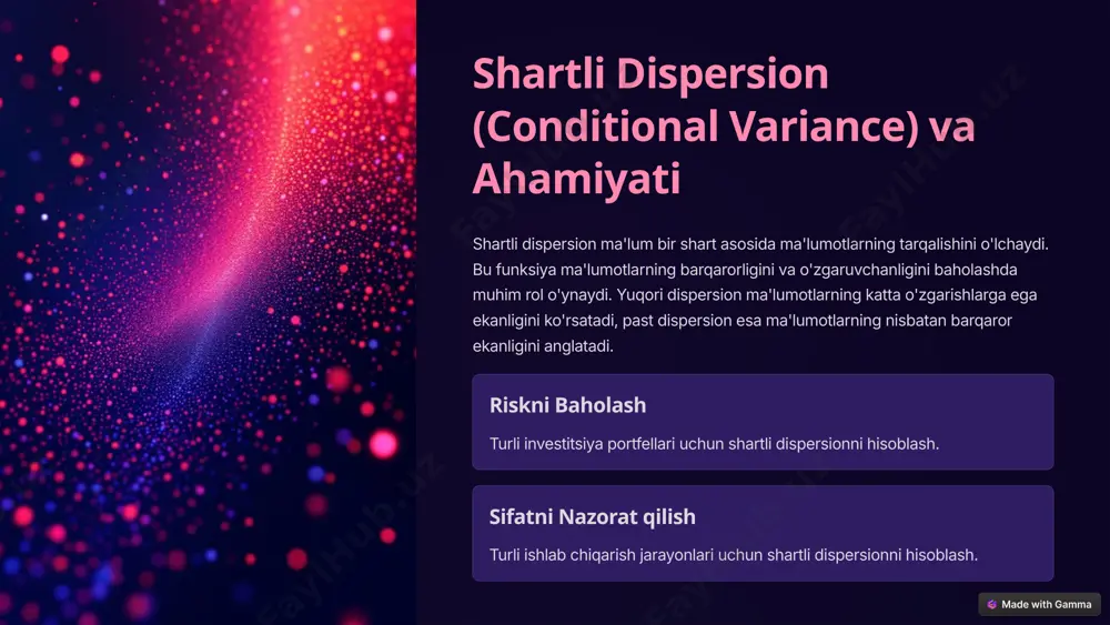shartli statistik funksiyalar va validatsiya qoidalari - Page 4