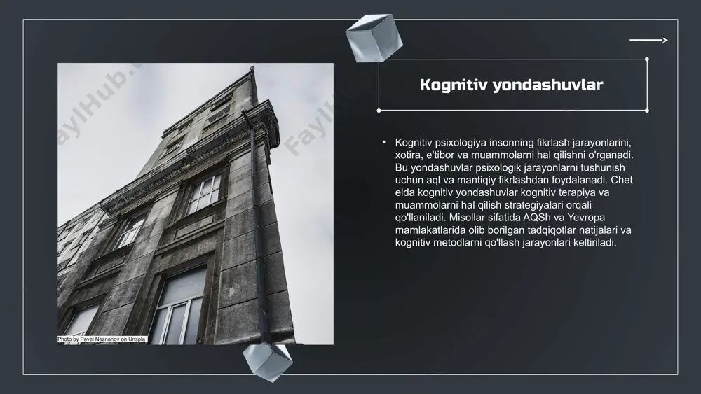 lari psixologiyaning nazariy va amaliy jihatlarini o'z ichiga oladi. - bu asoslar psixologik rivojlanish nazariyalari va empirik tadqiqotlar orqali shakllanadi. - tabaqalash, shuningdek, psixolog olimlarining izlanishlari va ijtimoiy ta'sirini aniqlashga yordam beradi. o'zbekiston psixologiyasida klassifikatsiya psixologik klassifikatsiyaning asosiy tamoyillari psixologik jarayonlarni va inson xulqini tushunish uchun muhimdir. bu tamoyillar psixologiyaga oid bilimlarni tizimlashtirishga yordam beradi va psixologik tadqiqotlar va amaliyotlarda asosiy yo'nalishlarni belgilaydi. o'zbekiston psixologiyasida qo'llaniladigan klassifikatsiyalar turli usullarga asoslangan. ular ijtimoiy, madaniy va iqtisodiy omillarni hisobga olib, psixologik holatlarni tahlil qilishda ishlatiladi. bu klassifikatsiyalar psixologlarning ishini yengillashtiradi va ularning mutaxassisliklarini kengaytiradi. klassifikatsiyaning amaliy ahamiyati psixologik muammolarni aniqlash va hal etishda ko'rinadi. u psixologik yordam va terapiya jarayonlarini samarali qilishga yordam beradi, shuningdek, psixologlarga o'z ishlarini tizimli ravishda olib borishga imkon yaratadi. chet el va o'zbekiston psixologiyasining taqqoslanishi o'xshashliklar va farqlar chet el va o'zbekiston psixologiyasi o'rtasida ko'plab o'xshashliklar mavjud, masalan, psixologik nazariyalar va yondashuvlar. ammo, madaniyat va tarixiy kontekstlar …
