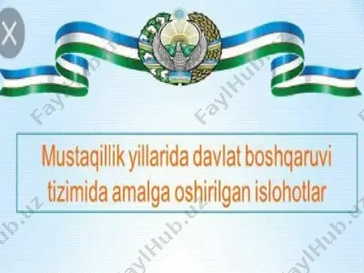 o‘zbekistonda ta'lim tizimida islohotlar va innovatsiyalar — PPTX