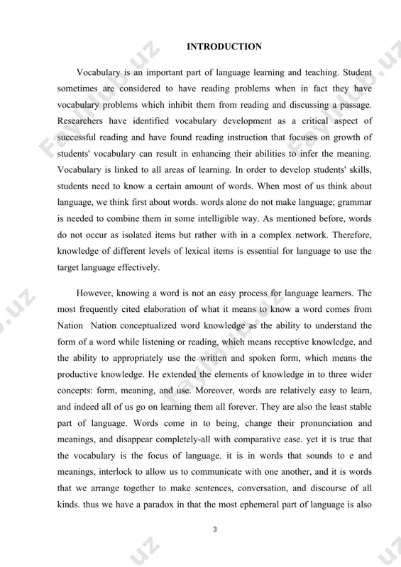 learn every synonym and all synonyms cannot be used interchangeably in every context. the corpus-based approach of language analysis is more reliable as it is based on empirical data to assist language teachers and researchers to find differences in the use of language. albader affirms the suitability of corpus analysis to understand the similarities and differences between apparently similar and interchangeable words.[footnoteref:1] the corpus-based analysis helps to identify more specific criteria and suggestions for the usage of these words. therefore, this research study aims to investigate synonym reach and arrive in british national corpus by analyzing the major similarities and differences between these two synonyms according to their sense/meanings, connotations, collocations and grammatical patterns. [1: albader, y.b. (2001). comparing the usage and distribution of two near-synonymous words: error vs. mistake. (ma), university of manchester] chapter i. the effect of teaching english synonyms through data-driven learning (ddl) 1.1. why we need …