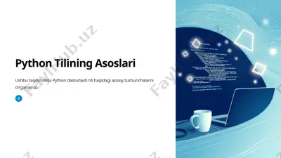 python tilining asoslari — PPTX