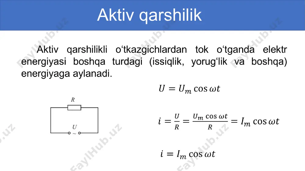 o‘zgaruvchan tok zanjiridagi kondensator - Page 2
