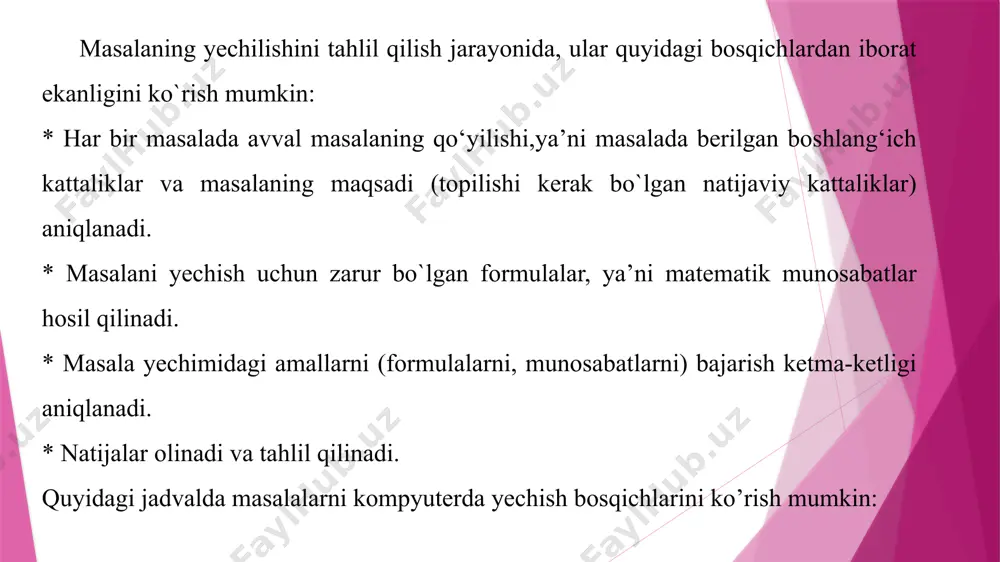 algoritmni ifodalash usullari - Page 4