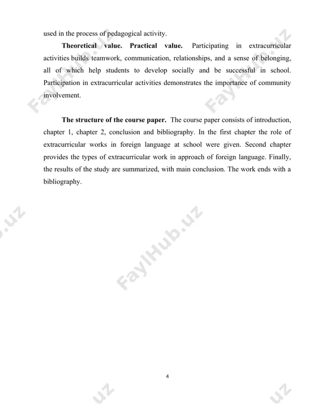 espect for people of the native land and the country, which language is studied.account of psychology-pedagogical features of training foreign language at different levels is the important factor of successful performance of these problems. the knowledge of properties of the person of this or that age gives the chance to define correctly the maintenance and the form of extracurricular activity on foreign language. school pupils aspire to an all-around development of the person, profound mastering of knowledge. at this age the scientific outlook is formed, social activity increases, interest to problems of human mutual relations increases, hobbies become versatile, and the self-appraisal of the abilities decreases. the great value for young men gets dialogue with the contemporaries. dialogue for them - an integral part of their life, an information channel and an activity kind in which process there is a formation of individual style of behavior of pupils is necessary …