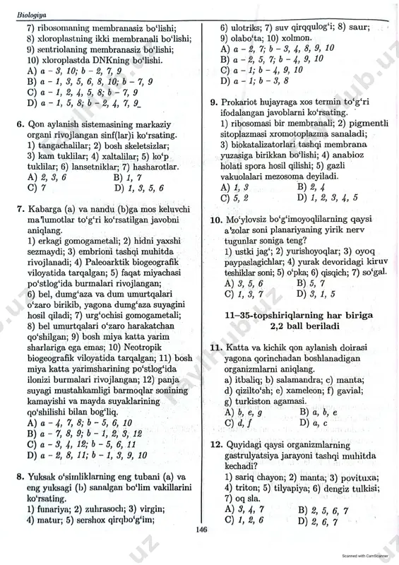 milliy sertifikat namunaviy test topshiriglari - Page 2