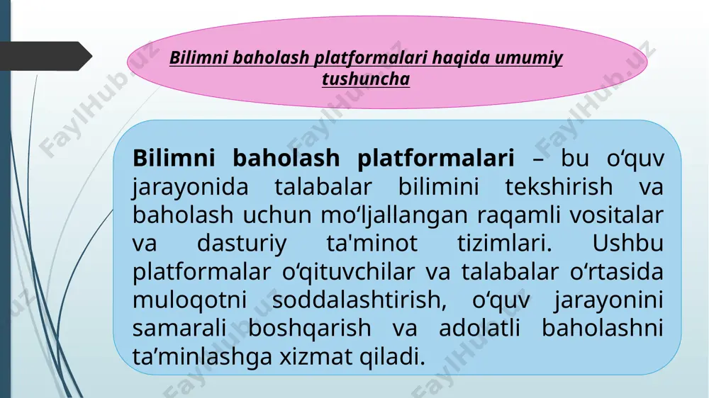 talabalar bilimini baholash platformasi - Page 4