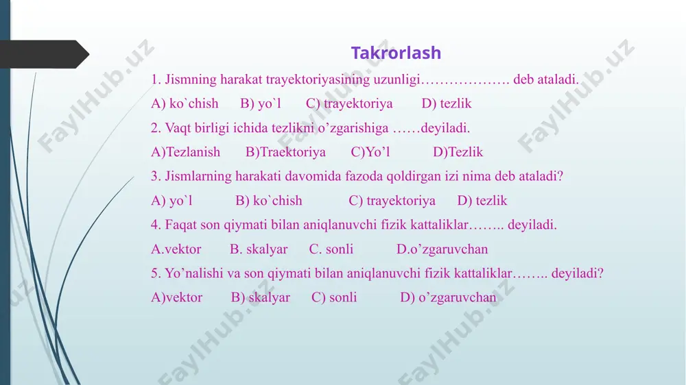 notekis harakatda tezlik - Page 4