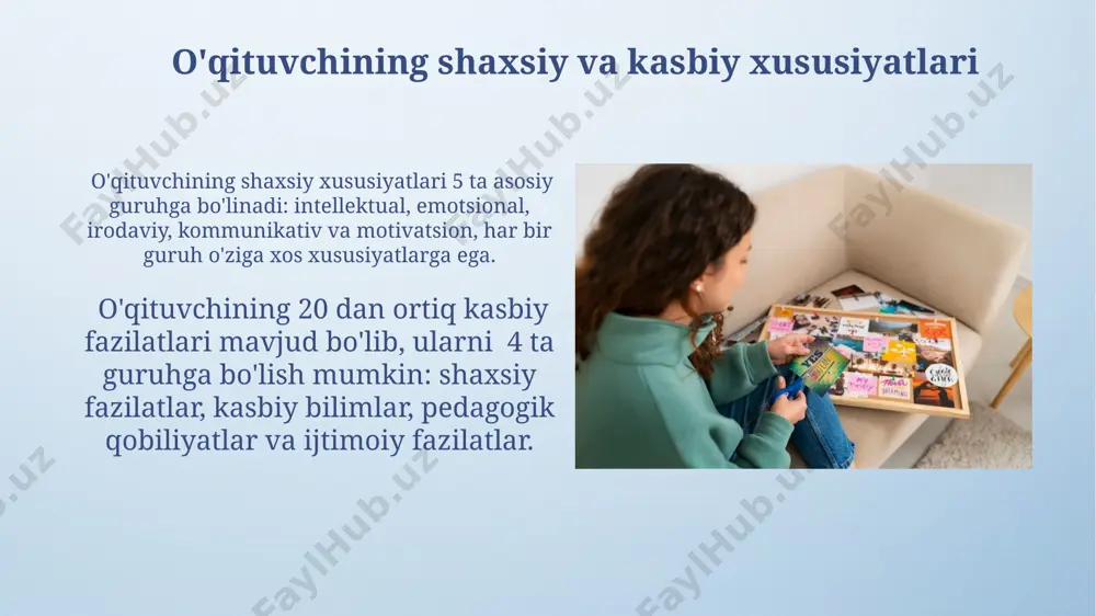 pedagogik faoliyatning psixologik asoslari - Page 5