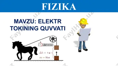 elektr to'kining quvvati — PPTX
