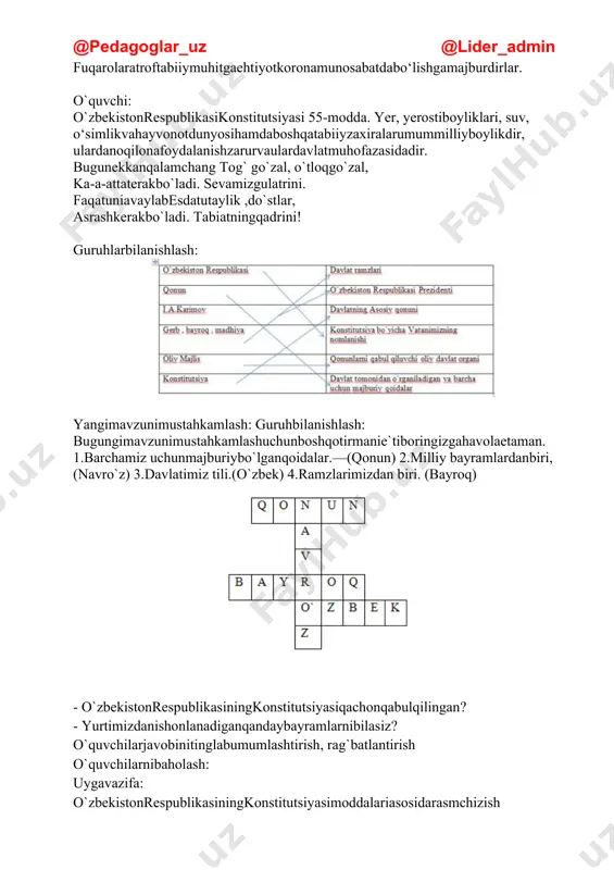 o`zbekiston respublikasi konstitutsiyasi ta'lim maqsadlari - Page 5