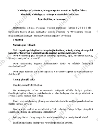 o'yinlar orqali ta'lim kitobi — PDF