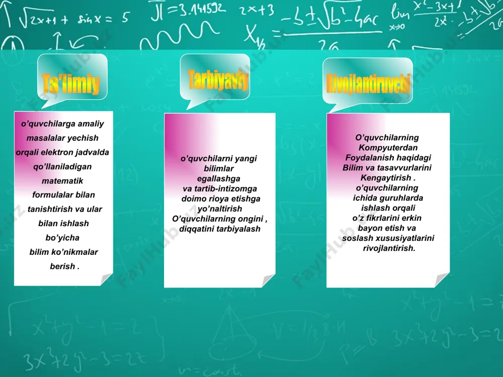 matematik formulalar bilan ishlash - Page 5