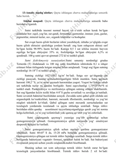 sensorik baho berish — DOCX