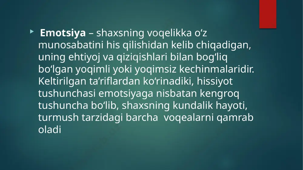 a qanday bo‘lib chiqishini juda yaxshi tasavvur etadi va shuning uchun qanday qiyinchiliklar bo‘lsa ham engib ishni davom ettira beradi. yoki talaba universitetning birinchi kursiga kirganda qanday mutaxassis bo‘lib chiqishini yaxshi biladi va shuning uchun barcha qiyinchiliklarga chidab o‘qishni davom ettira beradi. odamning irodaviy faoliyati ob’ektiv jihatdan bog‘langandir. irodaviy faoliyatning muhim xususiyatlaridan biri, irodaviy harakatlarni odam hamma vaqt shaxs sifatida amalga oshiradi. xuddi mana shuning bilan bog‘liq ravishda irodaviy xarakatlar odam to‘la ravishda javob beradigan ish sifatida boshdan kechiriladi. irodaviy faoliyat tufayli shaxs ko‘p jihatdan o‘zini ma’lum sharoitda anglaydi, o‘z hayot yo‘li va taqdirini o‘zi belgilashi mumki irodaning eng muhim xususiyati unda faoliyatni amalga oshirishning puxta o‘ylab chiqilgan rejaning mavjudligidir. avvaldan rejalashtirilmagan xatti-harakatlarni irodaviy harakat deb bo‘lmaydi. shu bilan birga iroda avvaldan mavjud bo‘lmagan, lekin faoliyatni natijasiga erishishdan so‘ng hosil bo‘lishi mumkin bo‘lgan qoniqishga butun e’tiborini qaratishdan iboratdir. image6.png image7.png image8.jpeg image2.png image3.png image4.png image5.png /docprops/thumbnail.jpeg