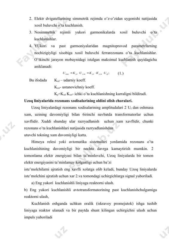 di. fоydаlаnilаdigаn аdаbiyotlаr. 1. elеktrоtехnik sprаvоchnik. 3-tоm, knigа pеrvаyа, rаzdеl 38. (pоd оbshеy rеdаktsiеy prоfеssоrоv mei) m.: enеrgоаtоmizdаt, 1988. 2. tехnikа visоkiх nаpryаjеniy. pоd оbshеy rеd. d.v. rаzеvigе, m.: enеrgiyа, 1991. _1217176719.unknown