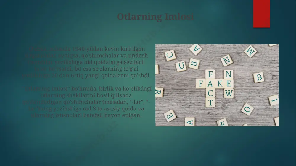 asosiy imlo qoidalari va ularga kiritilgan oʻzgartirishlar - Page 4