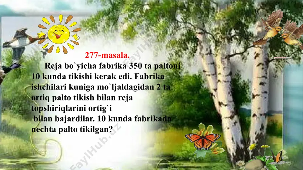 o\\'rganilgan ko\\'rinishdagi masalalar yechish - Page 5