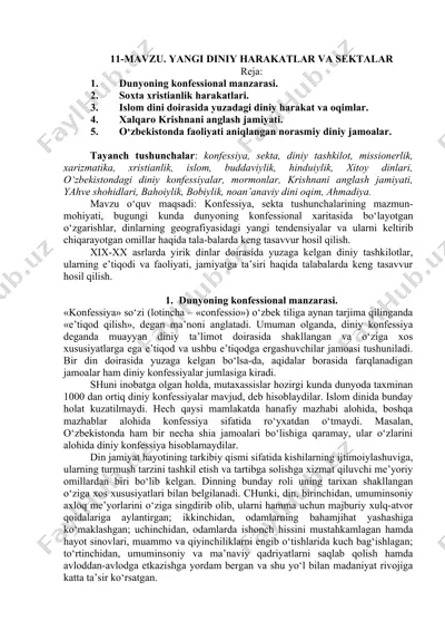 yangi diniy harakatlar va sektalar — DOC