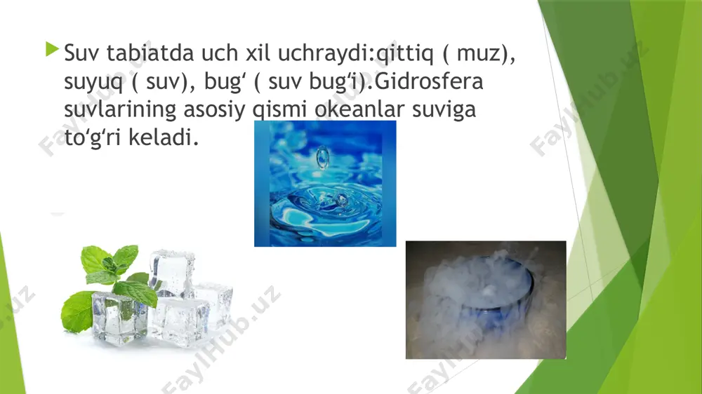 gidrosfera va uning tarkibiy qismlari - Page 4