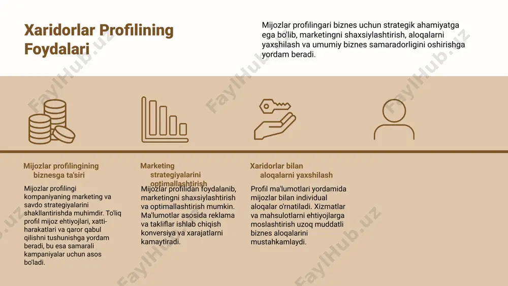 a oladi. har bir kampaniyaning muvaffaqiyatli tomonlari va kamchiliklari tahlil qilinadi, masalan, konversiya stavkasi, reklama xarajati, roi va muvaffaqiyatli strategiyalar. bu orqali qanday natijalar erishilgani va muammolar aniqlanadi. olingan saboqlar, jumladan, targeting, copywriting, dizayn, testlash va optimizatsiya bo'yicha yondashuvlar, shuningdek, kelajakdagi yaxshilashlar uchun tavsiyalar taqdim etiladi, bu esa keyingi kampaniyalarda muvaffaqiyatni oshirishga yordam beradi. photo by owen lystrup on unsplash facebookda mijozlar portreti mijozlar portretini yaratish facebookda mijozlar portretini shakllantirish uchun, demografik va psixografik xususiyatlar aniqlanadi. bu, yosh, jins, yashash joyi, qiziqishlar va xarid qilish odatlarini o'z ichiga oladi. ushbu jarayon, marketing strategiyasini rivojlantirish uchun mijozlarning ehtiyojlari va xulq-atvorini tushunishga yordam beradi, shuningdek, maqsadli reklama va mahsulot takliflarini optimallashtirishda muhimdir. mijozlar bilan aloqalar va xulq-atvor facebookdagi mijozlarning faoliyati va xulq-atvorini o‘rganish, ularning qiziqishlari va ehtiyojlarini aniqlashda yordam beradi. bu, ularning qanday kontentga munosabat bildirishini va qanday muammolar bilan duch kelishini ko‘rsatadi. misol uchun, mijozlar ma'lum bir mahsulot yoki xizmatga qanday …