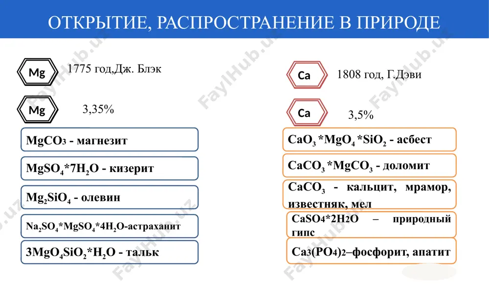 ванных в обеих реакциях. 270+ 98,2 = 368,12 г mgo (общ) ответ : 368,12 г mgo задача 1 смесь caco3 и порошка кальция нагревали, общая масса оставалась неизменной. определите процент (в массовой доле) смеси. решение: 1) при решении таких задач, если обратить внимание на свойства веществ в смеси, в результате нагревания один разлагается, а другой горит: caco3 cao + co2; 2ca + o2→2cao разложившийся газ (co2) выбрасывается в атмосферу. металл соединяется с кислородом воздуха. причина, по которой данная масса не изменяется в условиях материи, заключается в том, что кальций поглощает количество кислорода, равное количеству co2, выделяющемуся при разложении известняка. задача 2 2)итак, только когда кальций связывает 44 г кислорода, общая масса остается неизменной: 80 г ca —— 32 г o2 x г ca —— 44 г o2 x = 110 г (са). масса caco3, образованного 44 г co2, определяется: 100 —— 44 x —— 44 x = 100 г cаco3 …