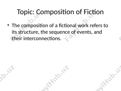 fiction composition — PPTX
