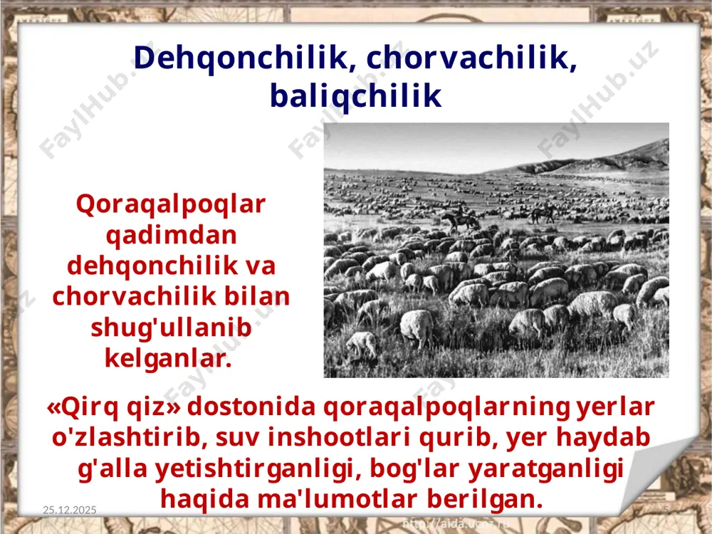 qoraqalpoqlarning ijtimoiy-iqtisodiy hayoti 8-sinf - Page 5