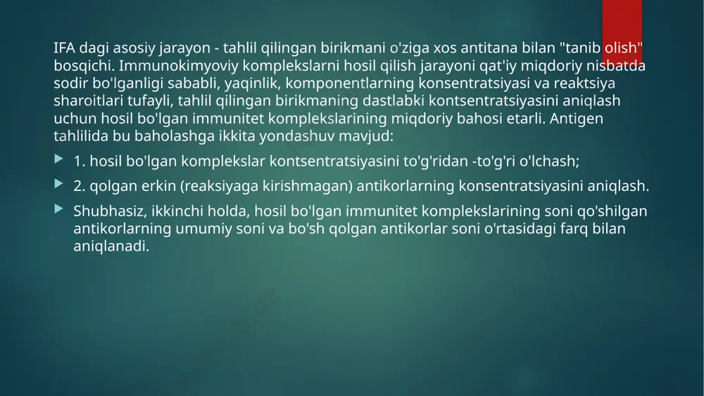 orli shablonga bog'lanishi mumkin. bu bosqich tavlanish deb ataladi. tozalash harorati astarlarning tarkibiga bog'liq va odatda astarlarning erish haroratidan 5 daraja past tanlanadi. yonish haroratining noto'g'ri tanlovi astarlarni matritsaga yomon bog'lanishiga (yuqori haroratda), yoki noto'g'ri joyda bog'lanishiga va o'ziga xos bo'lmagan mahsulotlarning paydo bo'lishiga (past haroratlarda) olib keladi. tozalash bosqichining vaqti 30 soniyani tashkil etadi, shu bilan birga, bu vaqt ichida polimeraza allaqachon bir necha yuz nukleotidlarni sintez qila oladi. shuning uchun 60 ° c dan yuqori erish haroratiga ega astarlarni tanlash va bir vaqtning o'zida, 60-72 ° s da tavlanish va cho'zish ishlarini bajarish tavsiya etiladi. uzayish dnk polimeraza urug 'sifatida primer yordamida shablon ipini takrorlaydi. bu cho'zilish bosqichi. polimeraza ikkinchi ipning sintezini shablonga bog'langan astarning 3'-uchidan boshlaydi va shablon bo'ylab harakatlanib, yangi ipni 5'- dan 3'-oxirigacha sintez qiladi. cho'zilish harorati polimeraza bog'liq. tez -tez ishlatiladigan taq va pfu polimerazalari eng faol 72 ° s da. uzayish vaqti dnk …
