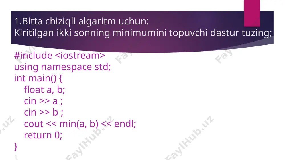 dasturlash asoslari fanidan amaliy ish - Page 2