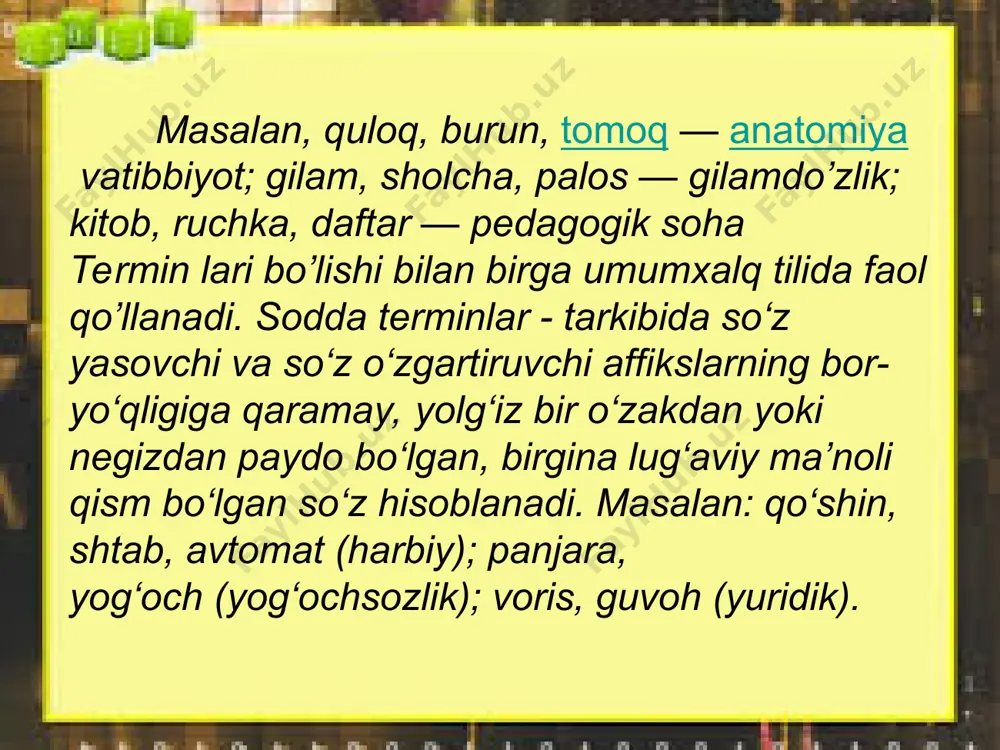 terminlarning yasalishi - Page 5