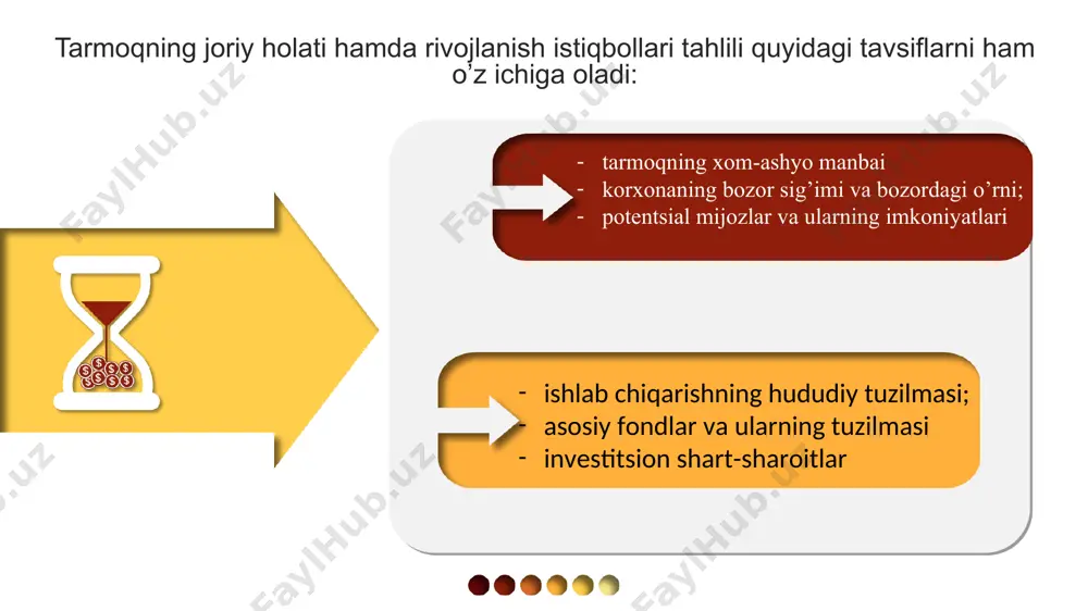 ardan foydalangan holda zaruriy jihozlar sonini aniqlang. yillik mahsulot hajmi 4200 metr mato bo`lib, jihozning soatlik unumdorligi 4,2 metrga teng. yildagi nominal ish kunlari 255 kunga teng bo`lib, 2 smenali ish tartibi o`rnatilgan. ish kuni davomiyligi 8 soatga teng. ta’mirlash tanaffuslari vaqti 6 foizni, chiqindilar chiqish me’yori 0,35 foizni tashkil etadi. 2-masala ikki smenali ish sharoitida ishlovchi agregatning ish vaqti fondi 5120 soat bo`lib, ish kuni davomiyligi 8 soatga teng. mahsulotni ishlab chiqarish uchun 20 soat vaqt ketadi. ishlab chiqarish topshirig`ini bajarish foizi 117 foiz bo`lib, mahsulotning yillik ishlab chiqarish hajmini aniqlang. 3-masala hisobot davrida korxona “a” turdagi mahsulotdan 2000 dona “b” mahsulotdan 3000 dona ishlab chiqardi. “a” mahsulotning narxi 1800 so`m, “b” mahsulotning narxi 2580 so`m. chetga amalga oshiriladigan ishlab chiqarish xarakteridagi ishlar qiymati 3700 ming so`m; yil boshidagi tugallanmagan ishlab chiqarish qiymati 7500 ming so`m, yil oxiriga 5300 ming so`mni tashkil etadi. shuningdek, asosiy mahsulot bilan birga 12000 …