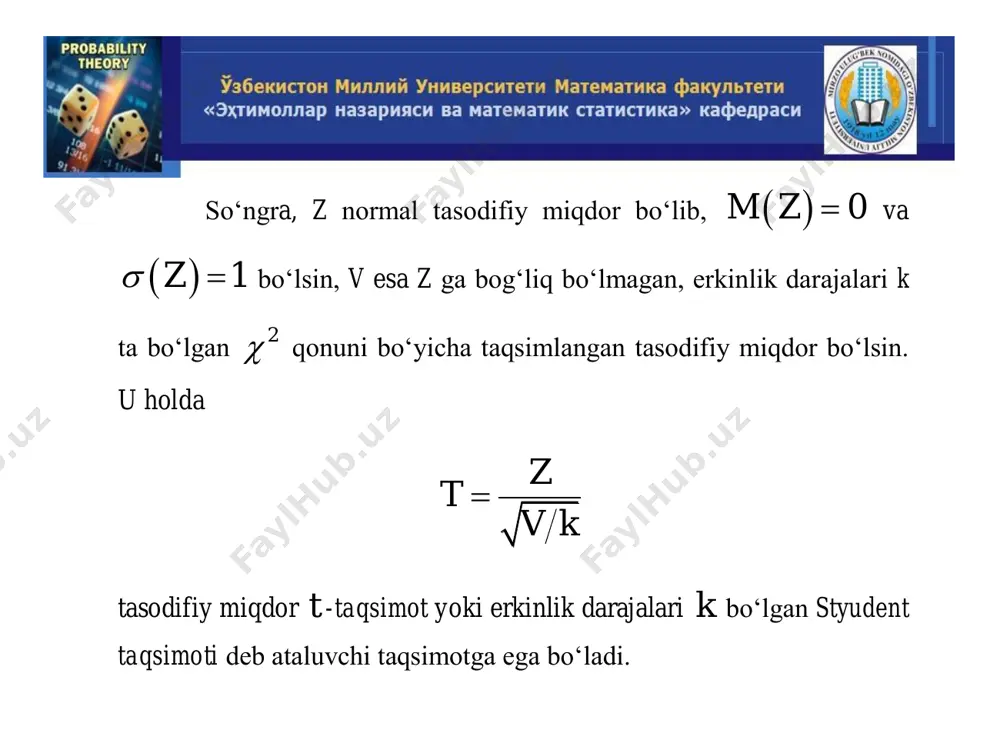 ehtimollar nazariyasi va matematik statistika - Page 4