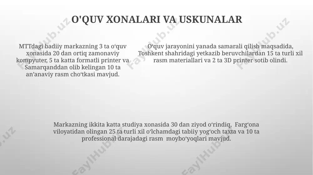 mtt badiiy markazida ta'limiy faoliyatni tashkil etish va jihozlash - Page 5