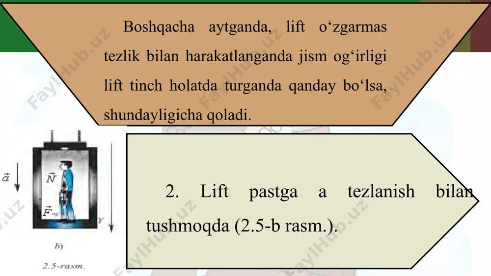 jism og‘irligining harakat turiga bog‘liqligi 10 - sinf - Page 4