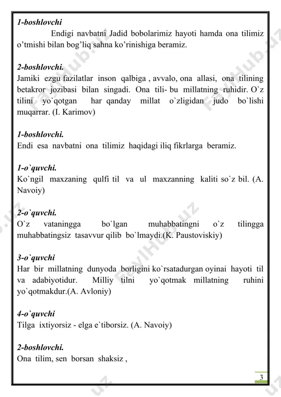 "til-millat ko'zgusi" - Page 3