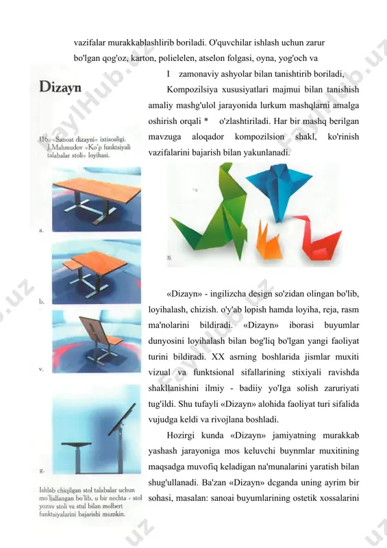 turli ashyolar va tabiat shakllaridan kompozitsiya tuzish - Page 5