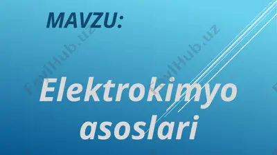 elektrokimyoasoslari — PPTX