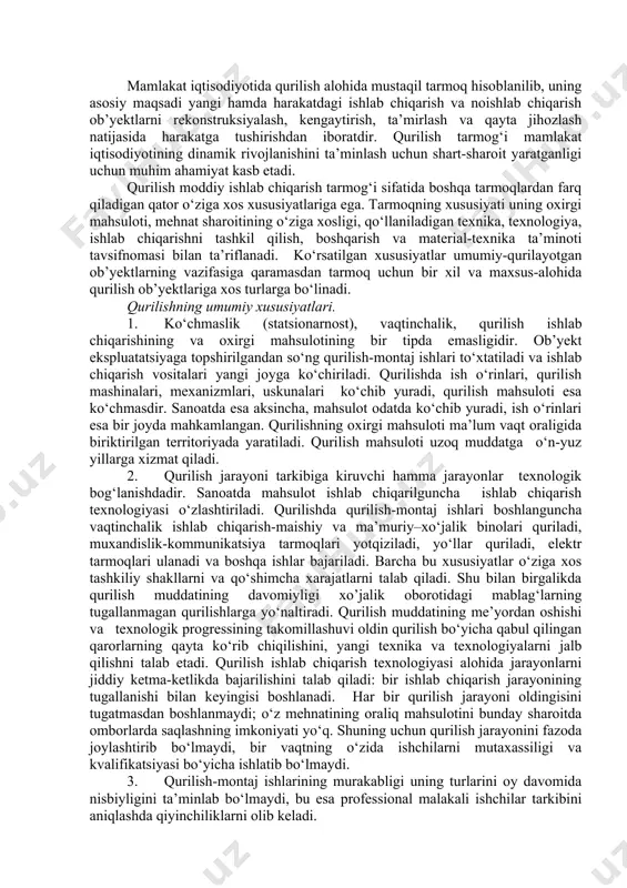 olchilar narxni sifat ko‘rsatgichi deb hisoblashadi. ko‘pgina holatlar malumki, narxning oshishi bilan ishlab chiqarish hajmi ham oshib boradi. buyurtmachi pudratchi bilan kelshuv olib borayotganda o‘z kuchi bilan bajaradigan qurilish-montaj ishlaridan tashqari, boshqa subpudrat tashkilotlarni pudratchi tomonidan jalb qilib bajarilishi lozim bo‘lgan maxsus ishlarni, hamda pudratchi tomonidan qurilish bozorlaridan sotib oladigan tovarlar va hizmatlarning, qurilish materiallari va buyumlarining qiymatini ham hisobga olishi zarur. baholar turlari ulgurji baho ulgurji savdo qiluvchilarning chakana savdo qiluvchi kompaniyalarga tovar, mahsulotlarni sotishlarida qo‘llaniladigan narx bo‘lib, ishlab chiqaruvchilarning bahosiga ulgurji savdo qiluvchining ishlab chiqarish va marketing xarajatlari hamda daromadi qo‘shilganda mahsulotning ulgurji bahosi yuzaga keladi. odatda ulgurji baho chakana bahoning 60-70 foizini tashkil qiladi. ulgurji baholar tovar birjalari va savdo uylarida ham qo‘llaniladi. shartnoma baholar. bu sotuvchi va xaridorning roziligi bilan belgilanadigan, ular tomonidan tuzilgan shartnomada qayd qilingan narxlardir. shartnoma narxlar odatda shartnoma bitimi amal qilib turgan davrda o‘zgarmaydi. mazkur narxlar ham milliy va ham xalqaro bozorda …