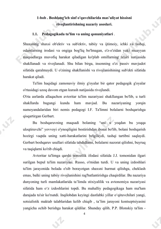 ilgan, uzoq muddatli ta'sir qilish, ma'lum bir organizmning rivojlanishiga bunday ta'sir qilish ob'ekti, bunday ta'sir ob'ekti har qanday tirik mavjudot - odam, hayvon, o'simlik bo'lishi mumkin, deb hisoblagan. a.p.pinkevich ta'limni biologik yoki ijtimoiy foydali tabiiy shaxsiy xususiyatlarni rivojlantirish uchun bir shaxsning boshqasiga qasddan, tizimli ta'siri sifatida talqin qildi. bu ta'rifda ham ta'limning ijtimoiy mohiyati chinakam ilmiy asosda ochib berilmagan. ta'limni faqat ta'sir sifatida tavsiflovchi p.p. blonskiy va a.p.pinkevichlar buni hali o‘qituvchi va o‘quvchilarning faol o‘zaro ta’sirida bo‘ladigan ikki tomonlama jarayon, o‘quvchilarning hayoti va faoliyatini tashkil etish, ularning ijtimoiy tajriba to‘plashi deb hisoblamadilar. ushbu tushunchalarda bola birinchi navbatda ta'lim ob'ekti sifatida harakat qildi. keyinchalik bu ko‘zga ko‘ringan pedagoglar ta’limning mohiyatini ijtimoiy hodisa sifatida belgilab berishdi. ta’lim pedagogikaning yetakchi tushunchalaridan biridir. ta'lim - ijtimoiy va tarixiy tajribani yangi avlod tomonidan ijtimoiy hayotga va samarali mehnatga tayyorlash uchun ijtimoiy, maqsadli sharoitlarni (moddiy, ma'naviy, tashkiliy) yaratish. ta'lim keng ijtimoiy ma'noda, jumladan, butun jamiyatning shaxsiyatiga …