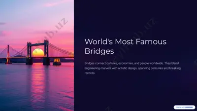 world's most famous bridges — PPTX