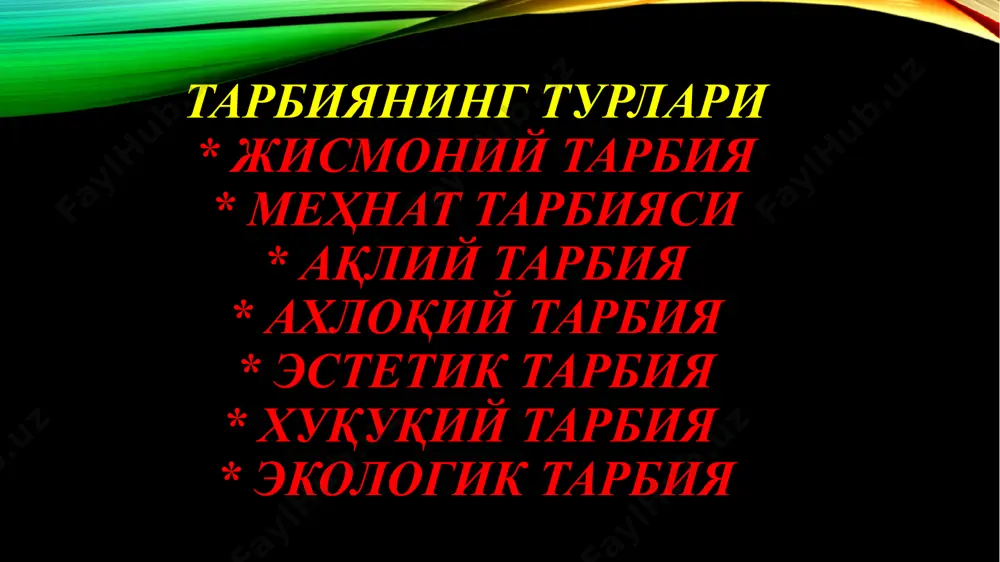 tarbiya turlari - Page 2