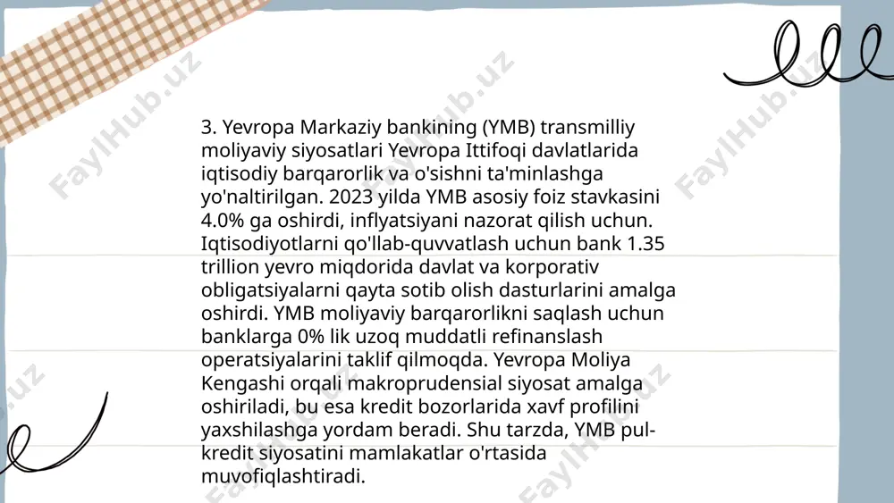 valyuta-moliya sohasidagi davlatlararo tashkilotlar faoliyatining rivojlanishi - Page 5