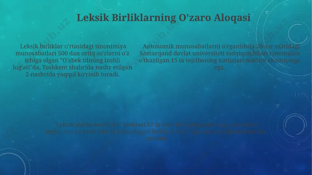 leksik imkoniyatlar va til o'zgarishlari - Page 5