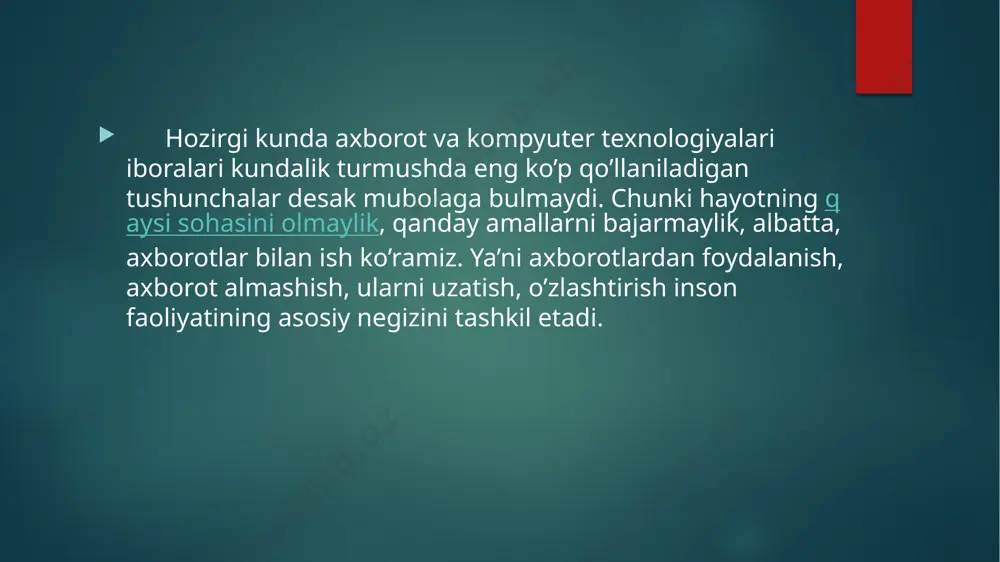 axborat va axborat tushunchasi - Page 3