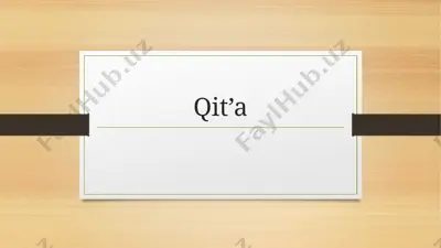 qit’a — PPTX