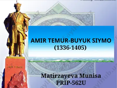 amir temur - buyuk siymo — PPTX