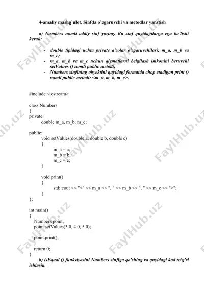 numbers — DOCX