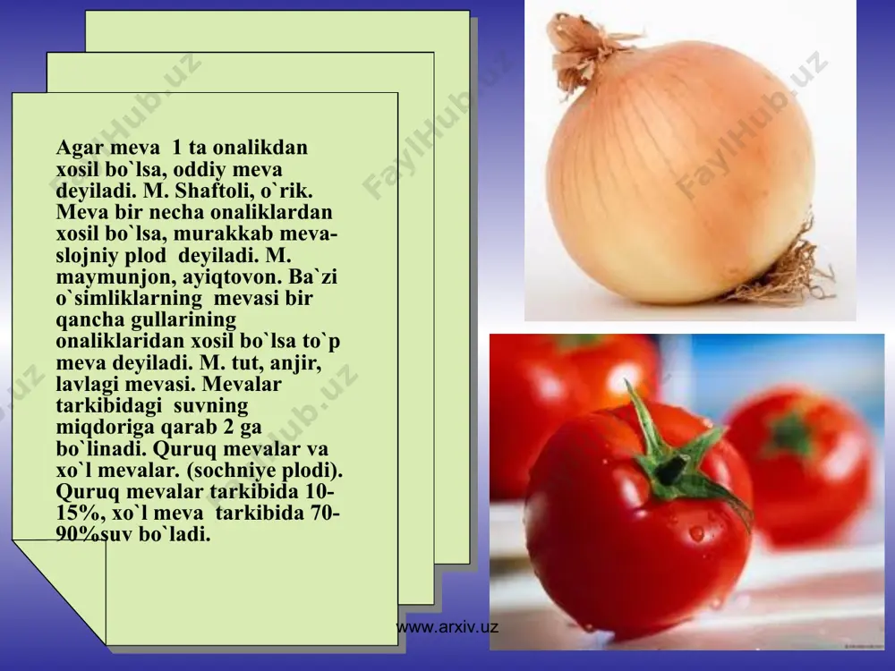 m,sovetskaya nauka 1949. 5. komilova f,jogurazov f."botanikadan amaliy mashg`ulotlar",toshkent,"mexnat", 1986. 6. xolida mirfayoz qizi maxkamova. botanika.t. «o`qituvchi» 1995 yil. 7. www.ziyonet.uz www.arxiv.uz www.arxiv.uz