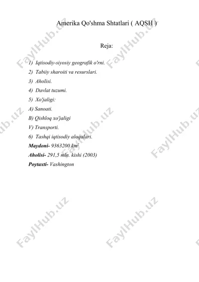 amerika qo'shma shtatlari ( aqsh ) — DOC